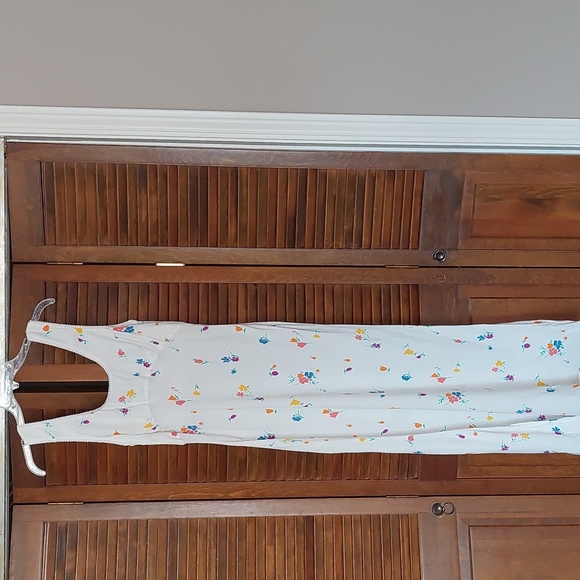 NWT Rumored North Country White Floral Maxi Dress Sz L - Picture 3 of 13